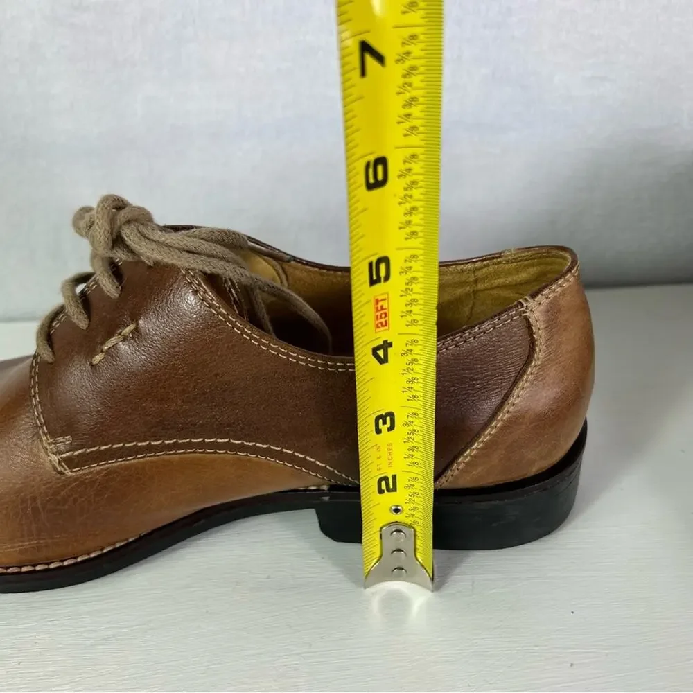 Sandro Moscolini Shoe Mens 9 Brown Oxford Leather Toe Cap Lace up